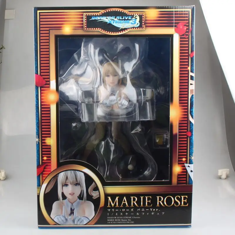 Nent FREEing Dead Or Alive Xtreme 3 Marie Rose Bunny, сексуальные девушки из аниме, ПВХ, фигурка, Коллекционная модель, игрушки, Brinquedos 33 см - Цвет: With Original Box