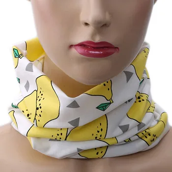 

Hot Cotton Baby Scarf Cartoon Animals Design Printing Kids Scarves Winter Children Collars Boys Girls Cute O Ring Neckerchief