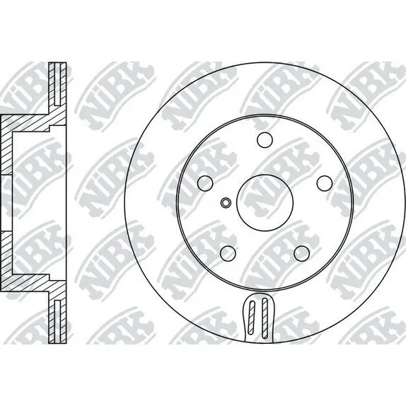Диск тормозной SUBARU IMPREZA 00-/LEGACY 03-/OUTBACK 03-09 задни