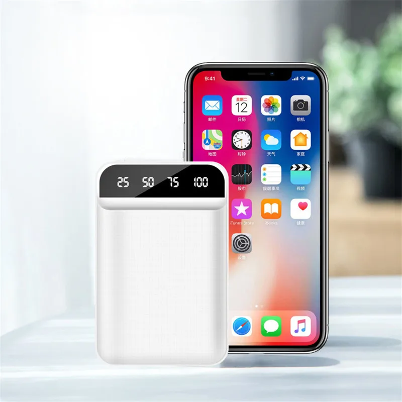 30000 мАч портативное зарядное устройство для телефона 2 USB Xiaomi Samsung IPhone Powerbank