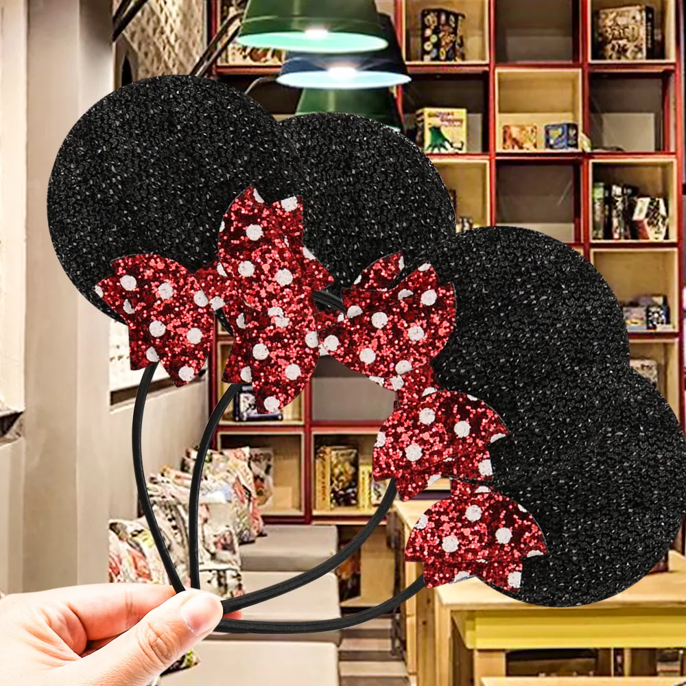 

High Quality Sequins Hairbands Lovely Princess Baby Kids Boutique Printed Dots Headband Girl Hair Accessories