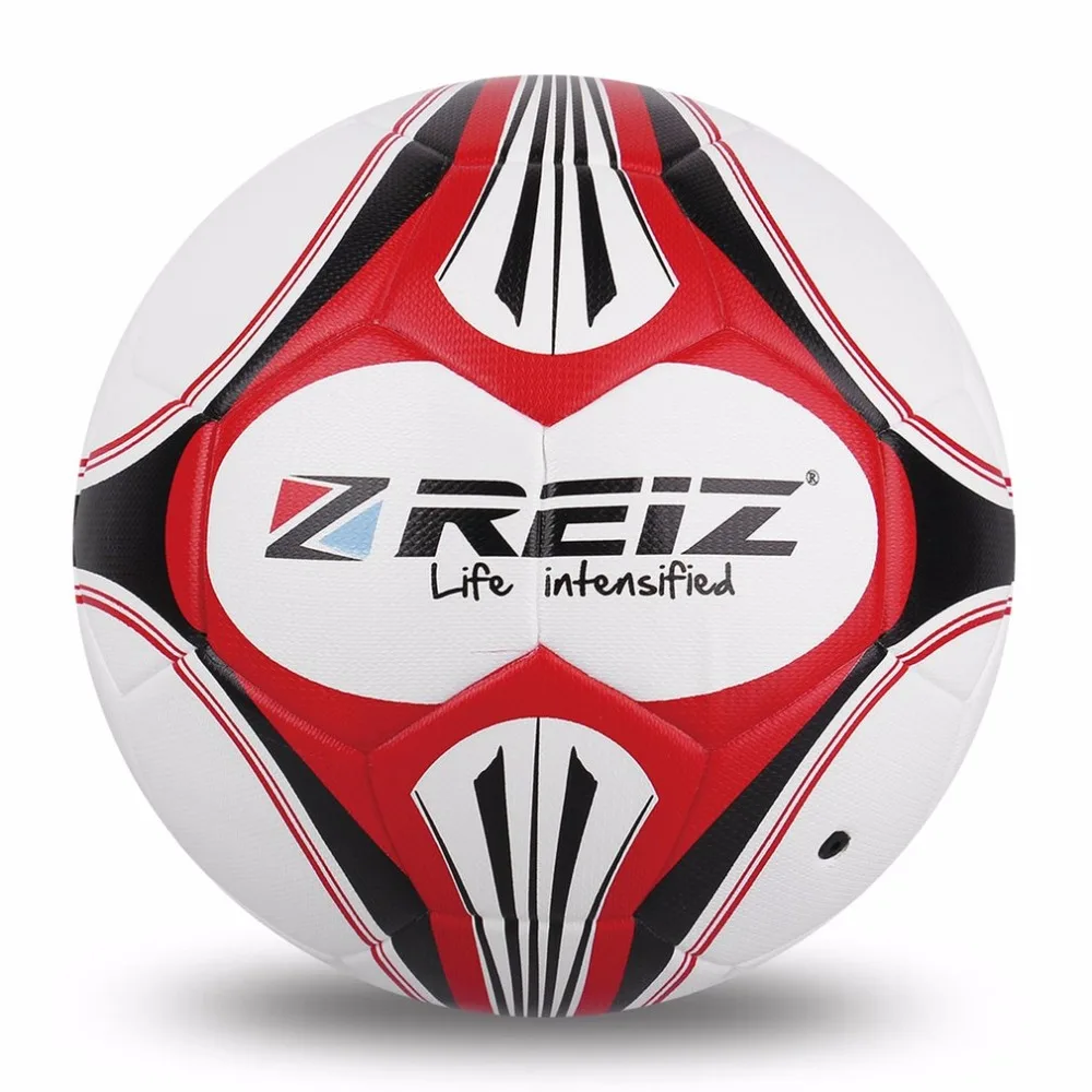 Premium Leather Football Official Size 4 Soccer Ball Matching Color Decorative Pattern Ball With Net Needle
