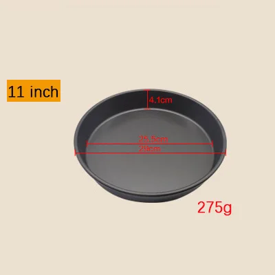 " 8" " 11" 1" inchs инструменты для пиццы из алюминиевого сплава Deepens дуральное круглое блюдо для пиццы антипригарная форма для выпечки DIY домашняя форма для выпечки - Цвет: 11 inch