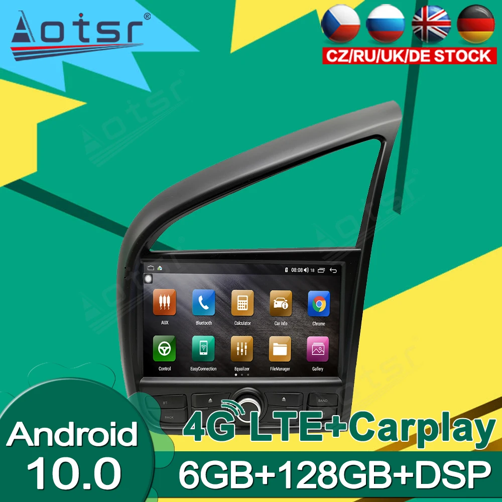 

6G + 128G GPS-навигация для Audi R8 видео аудио радио DPS мультимедийный плеер Android 10,0 Тесла экран стерео Carplay головное устройство