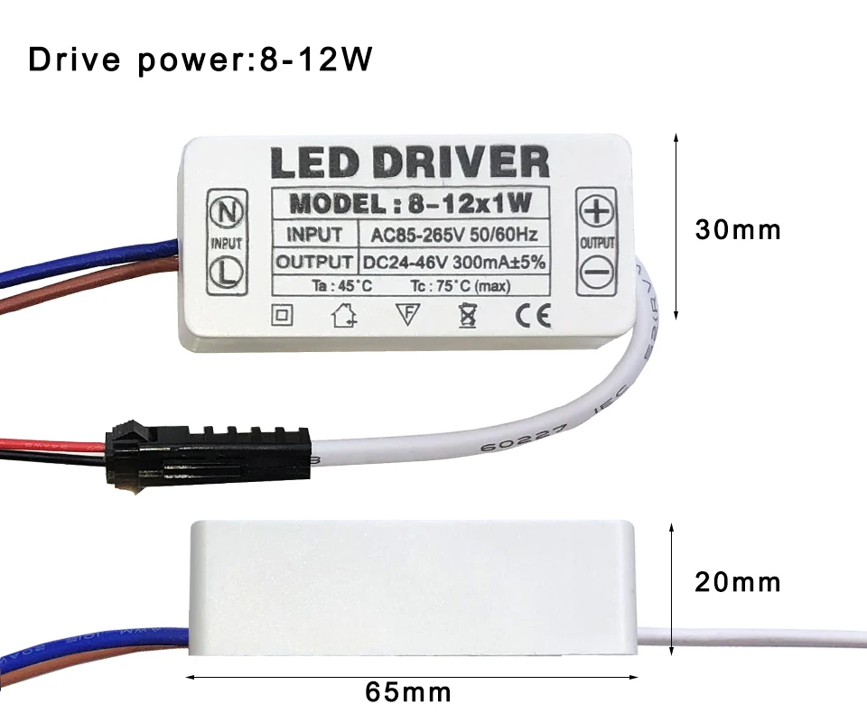 Светодиодный драйвер 300mA 1 Вт 3 Вт 5 Вт 7 Вт/12 Вт/18 Вт/24 Вт/25 Вт 36 Вт светодиодный s Питание блок AC85-265V трансформаторы систем освещения для Светодиодный Мощность огни