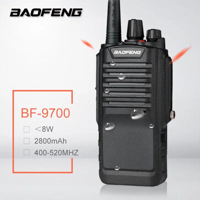 Портативная рация 8 Вт Baofeng BF 9700 с высокой мощностью водонепроницаемая