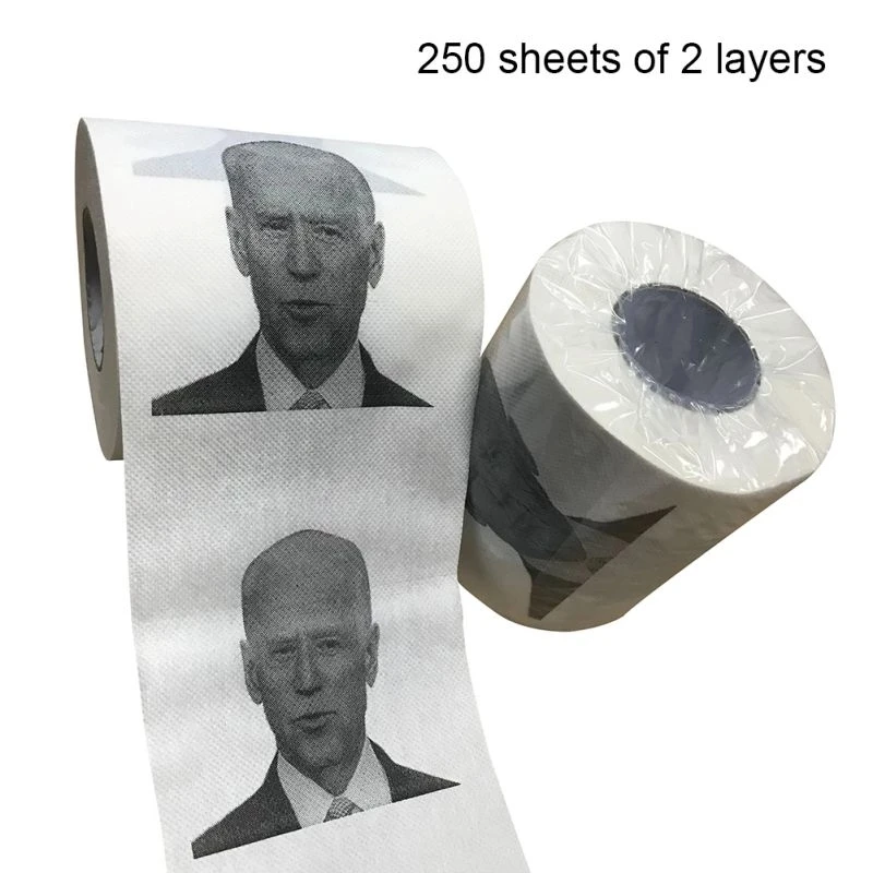 10 Rolls Pattern Toilet Paper Roll Novelty Gift Bathroom Paper Towel 250 Sheets Funny
