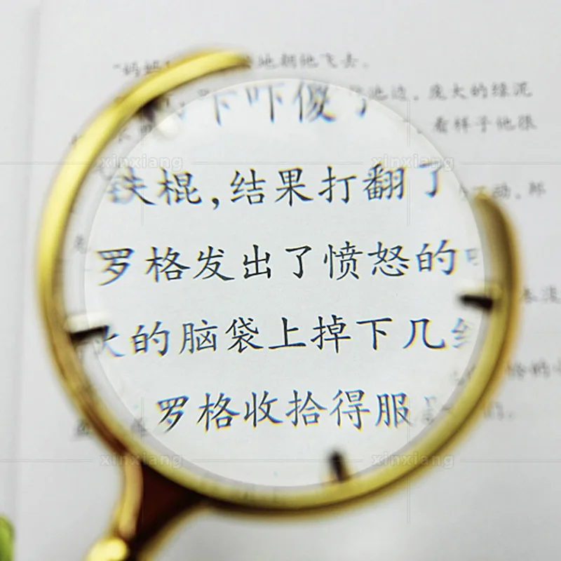 60mm classic Russian 8 times antique antique metal crafts reading gift glass handheld magnifying glass