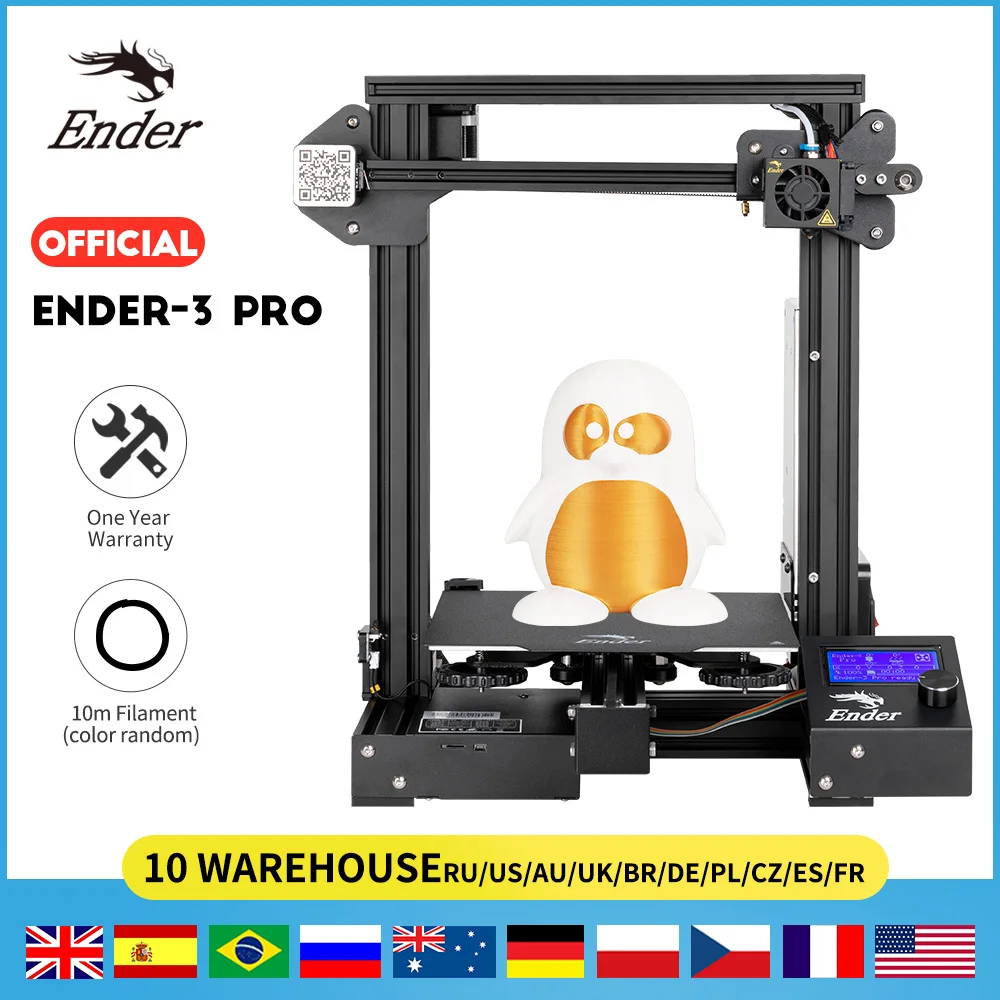 Ender-3 Pro 3d Printer Kit Upgrad Cmagnet Build Plate Ender-3pro Resume  Power Failure Printing Mean Well Power Creality 3d - 3d Printer - AliExpress