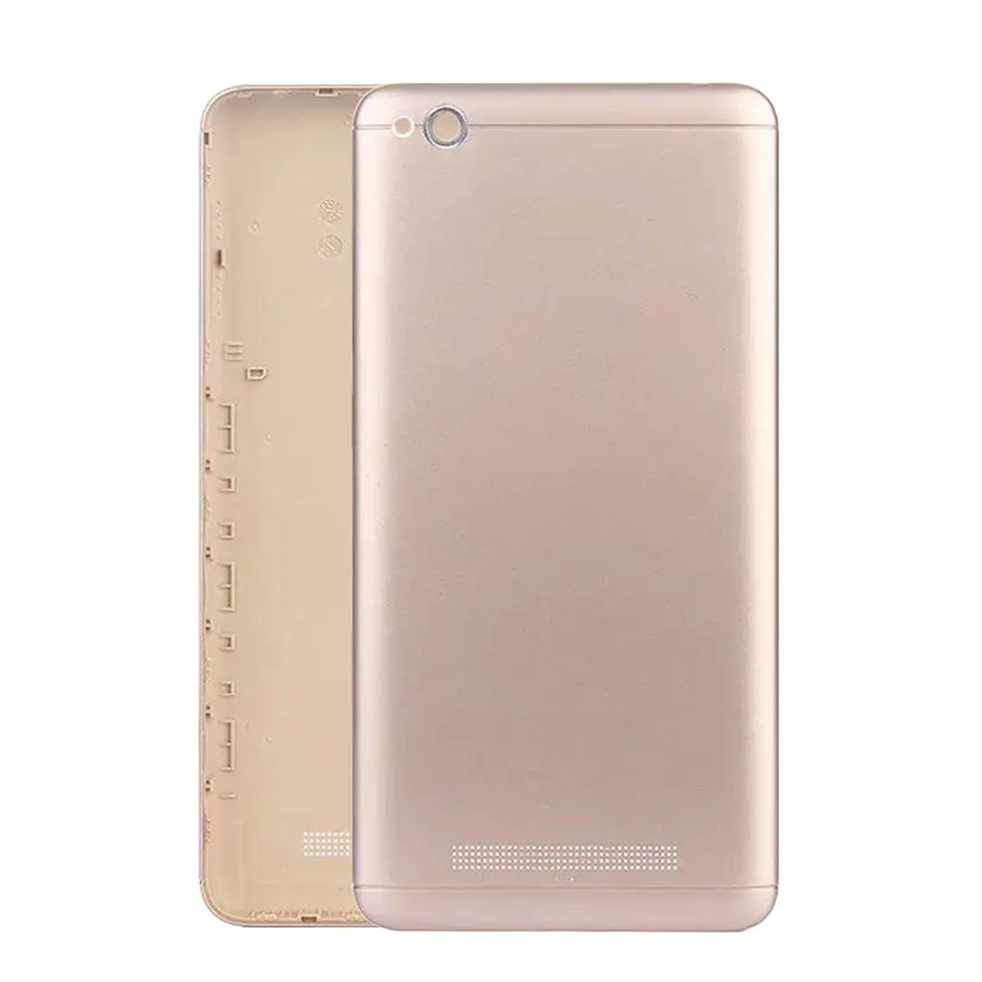 Gold Чехол для Xiao mi 4A с полным корпусом для Xiao mi Red mi 4A, крышка для батареи, задняя крышка с кнопками питания Для Zenfone ZE500 - Цвет: Gold