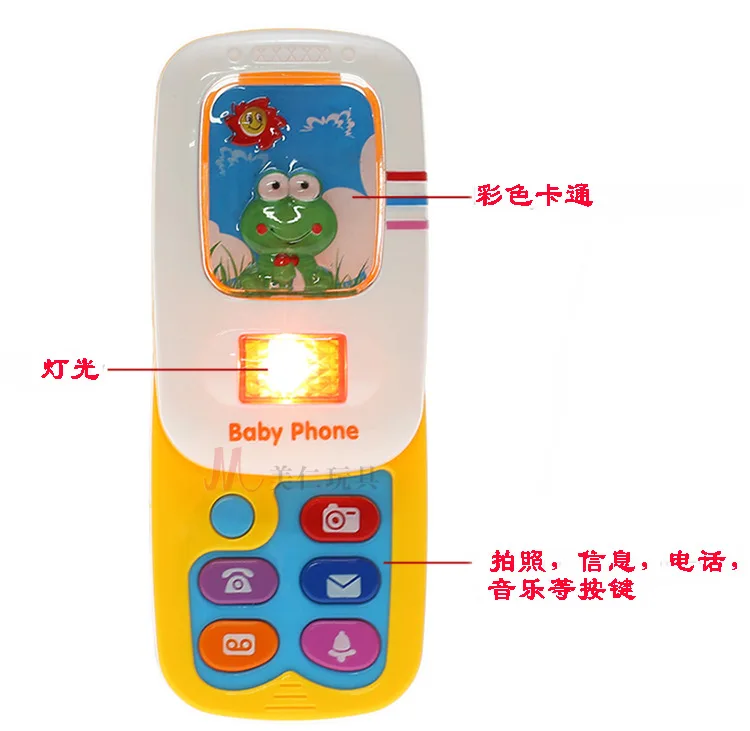 Музыка мобильный телефон игрушка флип камера телефон игрушка Младенцы раннее образование просвещение образовательный игрушка