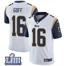 Мужская Новинка, высокое качество, Лос-Анжелес Джаред Гофф Рамс супер миска LIII Bound белая Джерси