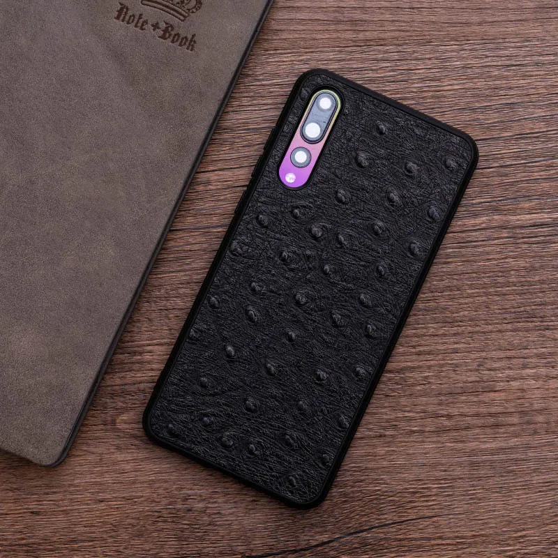 Страусиная кожа чехол для телефона для huawei P10 P20 mate 20 10 9 Pro Lite Чехол Мягкий ТПУ Край чехол для Honor 8X Max 9 10 Nova 3 3i lite