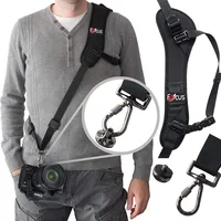 High Quality Focus F-1 Shoulder Camera Strap Quick Carry Speed Sling Soft Shoulder Sling Belt Neck Strap For Camera DSLR Black 2