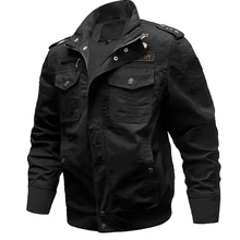 Мужская весенне-осенняя ветровка для армии США, куртка-бомбер с воротником-карго, военные куртки-бомберы, пальто