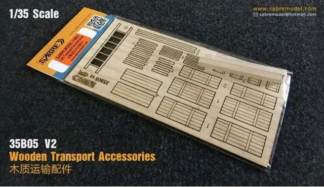 

SABRE model 35B05 1/35 Wooden Transport Accessories