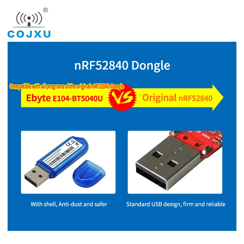 NRF52840 модуль BLE5.0 RF 2 4 GHz PCB Бортовая антенна E104 BT5040U USB интерфейс