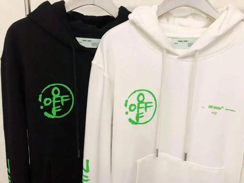 19SS Off-White OW мужская женская унисекс для влюбленных граффити стрела модная повседневная хлопковая толстовка с капюшоном Свободная куртка с капюшоном пуловер