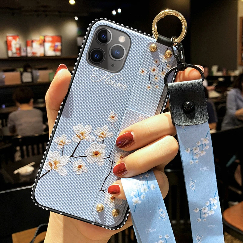 Чехол с ремешком на запястье для iPhone 12 11 11Pro 11ProMax X XS XR XSMAX 6 6S 7 8 Plus SE2020 чехол iphone