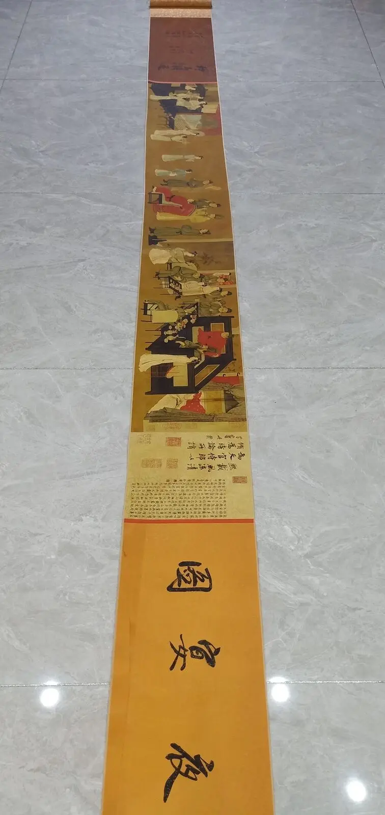 

140 "Китайская Бумажная фигурка Сюань, рассказания, банкетная фигурка, картина с длинными свитки