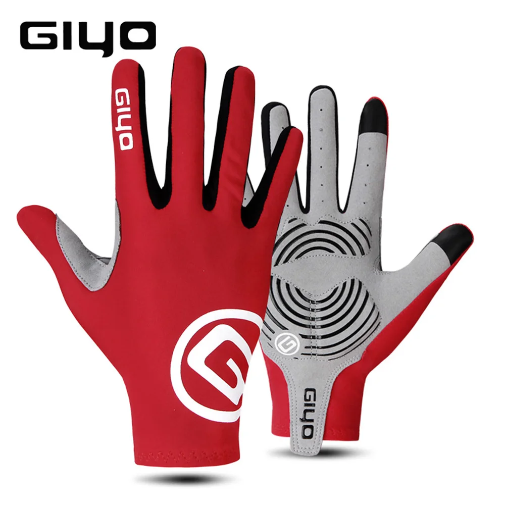 

GIYO Cycling Gloves Touch Screen Long Full Fingers Gel Sports Shockproof MTB Road Full Finger Bicycle Glove For Men Women