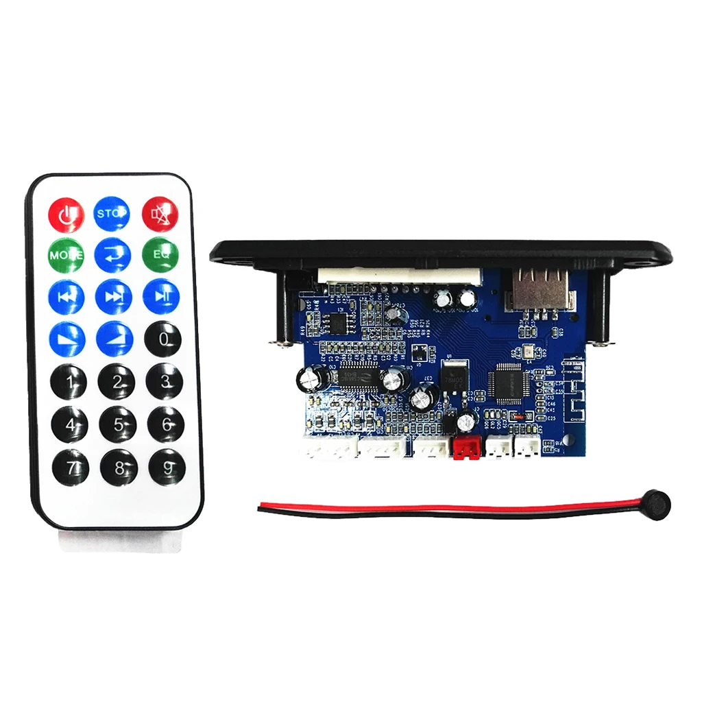 Bluetooth Digital Auto Car Stereo Power Amplifier Sound Mode Audio Music Player Support USB MP3 FM TF for Auto Motorcycle