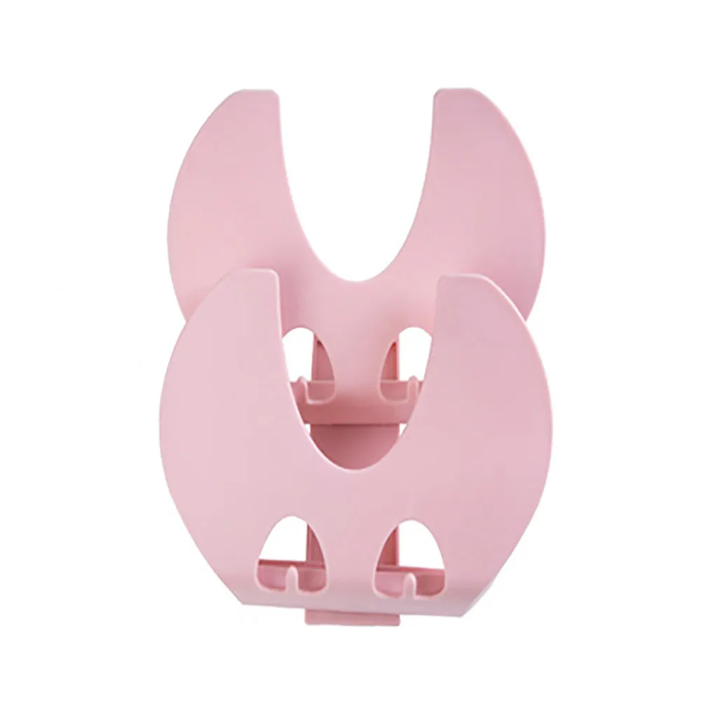 Pink Кухонная домашняя кастрюля для кастрюли, крышка для раковины, инструменты на присосках, кронштейн для хранения, стеллажи, не Складная кастрюля, сковорода, крышка, полка, кухонные аксессуары - Цвет: Pink
