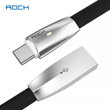 Liga de rocha usb c cabo tipo c cabo liso 1.2m sincronização de carregamento rápido cabo de dados cabo de carga para samsung s20 s9 xiaomi mi 10 redmi