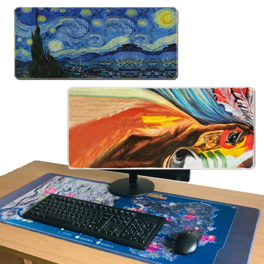 Extend Large Size Keyboard Soft Mat Non-Slip Slim Gaming Mice Pad For Computer Laptop Office Gaming Desk Home/Offfice Play Mats