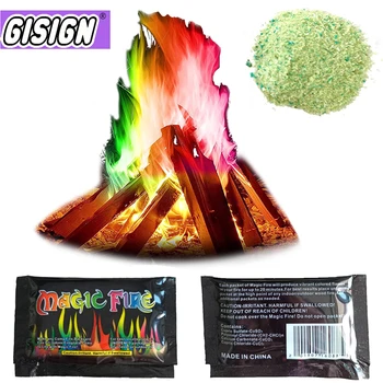 

Mystical Fire Magic Tricks Coloured Flames Bonfire Sachets Fireplace Pit Patio Toy Professional Magicians illusion Pyrotechnics