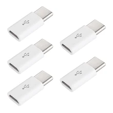 5 шт. изысканный маленький Micro-USB-C type-C USB 3,1 адаптер для зарядки данных удобный общий для смарт-продукта 2 цвета