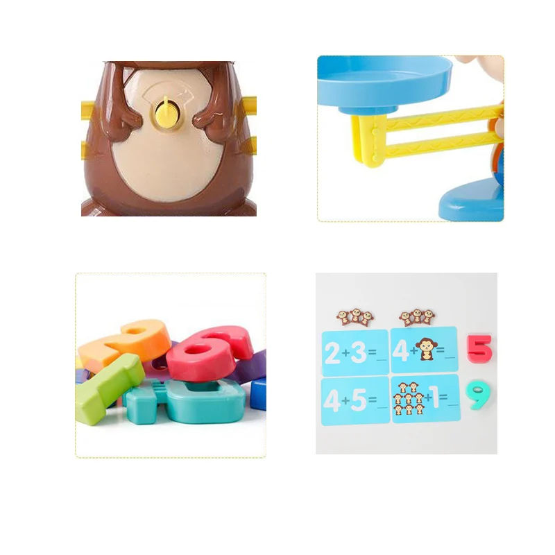 Обезьяна баланс игры матч одиночный Toys балансирующие весы Caculating инструмент