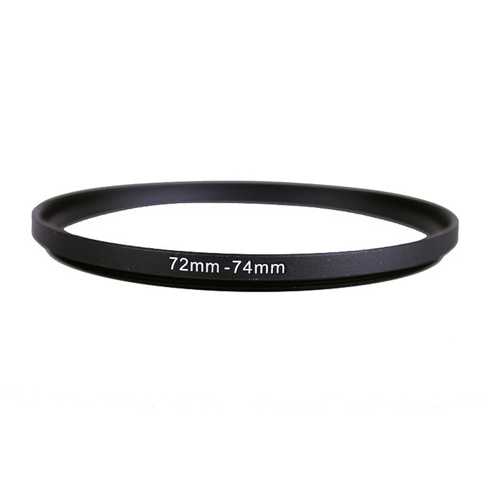 

72mm-74mm 72-74 mm 72 to 74 Step Up Lens Filter Metal Ring Adapter Black