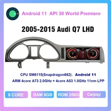 Android 11,0 API 30 1920*720 octa core 6G 128G dvd automotivo auto multimedia radio player für audi Q7 2005-2015