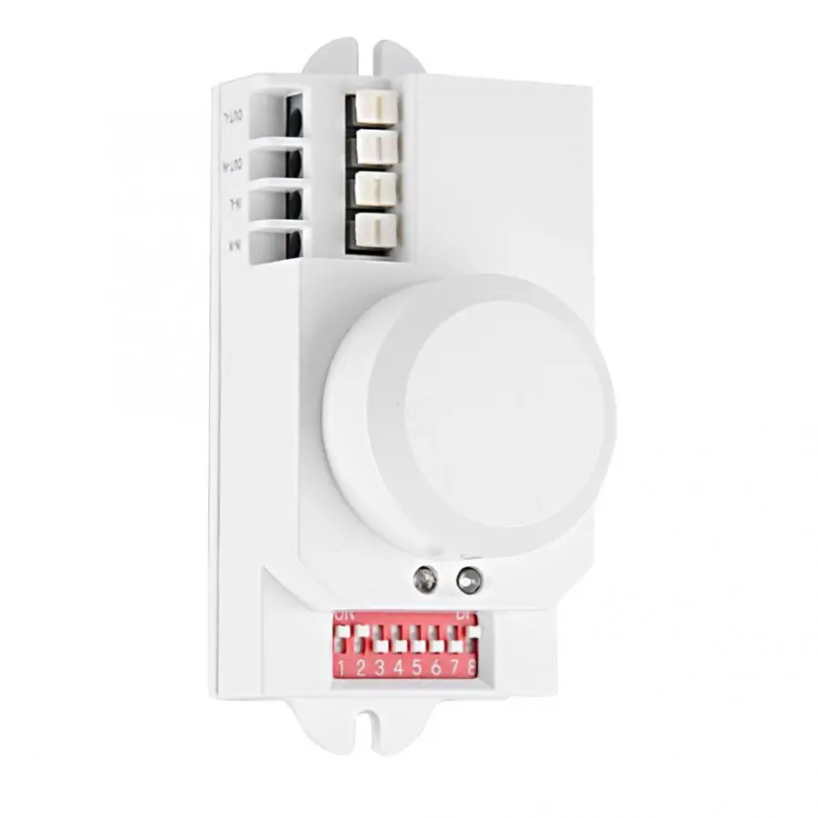 85 V-250 V 360 микроволновый радар Сенсор тела 5,8 ГГц детектор движения 4P терминал тумблер