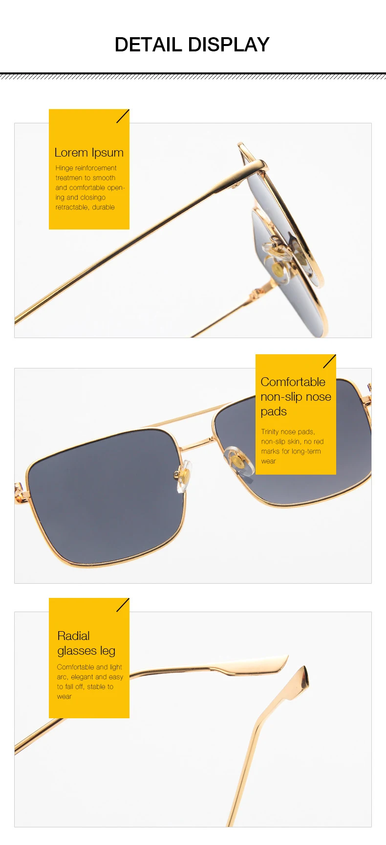 Квадратные Солнцезащитные очки в металлической оправе больших размеров, мужские и женские солнцезащитные очки, роскошные брендовые дизайнерские женские роскошные очки UV400