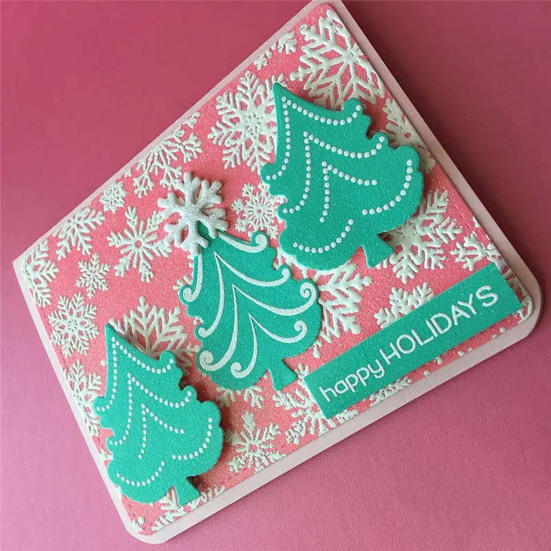 

DiyArts Christmas Dies Tree Metal Cutting Dies Scrapbooking Snowflake Die Cut for Card Making Crafts Dies Embossing New 2019