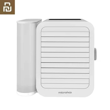 

New MICROHOO 6W 1000ml Water Capacity White Mini Air Conditioner Touch Screen Adjustment Energy Saving Low Noise