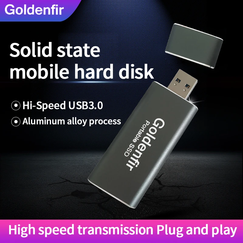 Goldenfir мини Портативный SSD USB 3,0 60 Гб 64 ГБ 120 ГБ 128 ГБ 240 ГБ 256 ГБ 480 ГБ 512 960 1 ТБ внешний твердотельный накопитель