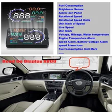 

Car HUD Safe Head Up Display For Hyundai Genesis 2012 2013 2014 2015 2016 Refkecting Windshield Screen Projector
