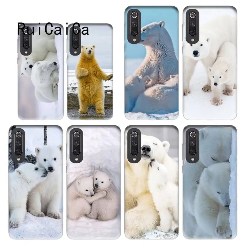 Чехол для телефона RuiCaiCa Alaska Two White Bears Redmi note8Pro note5 note7 note 8t 9 note9s note9pro Xiaomi 5 9t