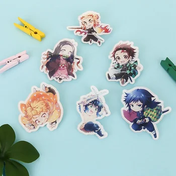 

Anime Demon Slayer Acrylic Badge Acrylic Transparent Badge Cartoon Cute Badge