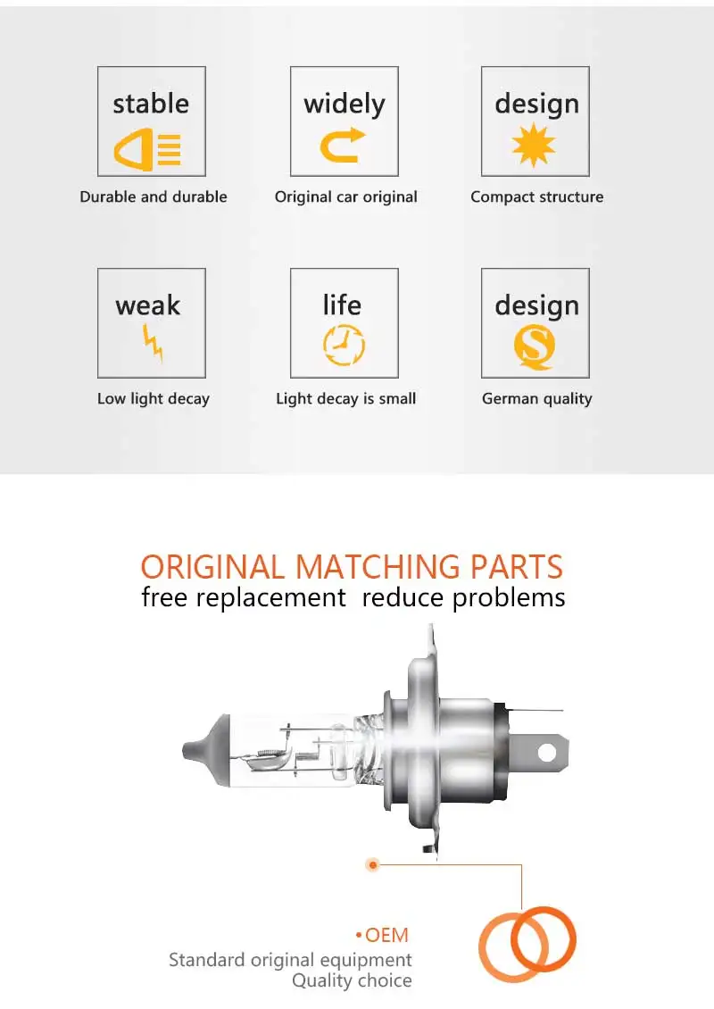 Оригинальная Автомобильная Лампа OSRAM qualityH7 3200K 12V автомобиль галогенная лампа H4 H1 H3 H8 H8B H9 H9B H11 H11B H13 H16 H15 9005 9006 HB3 HB4 880 881 9007