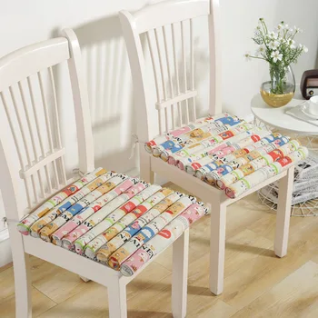 

Cotton Linen Four Season Rural Square Seat Cushion Office Chair Coccyx Cushion Durable Design Coussin Exterieur Home Deco EC50ZD