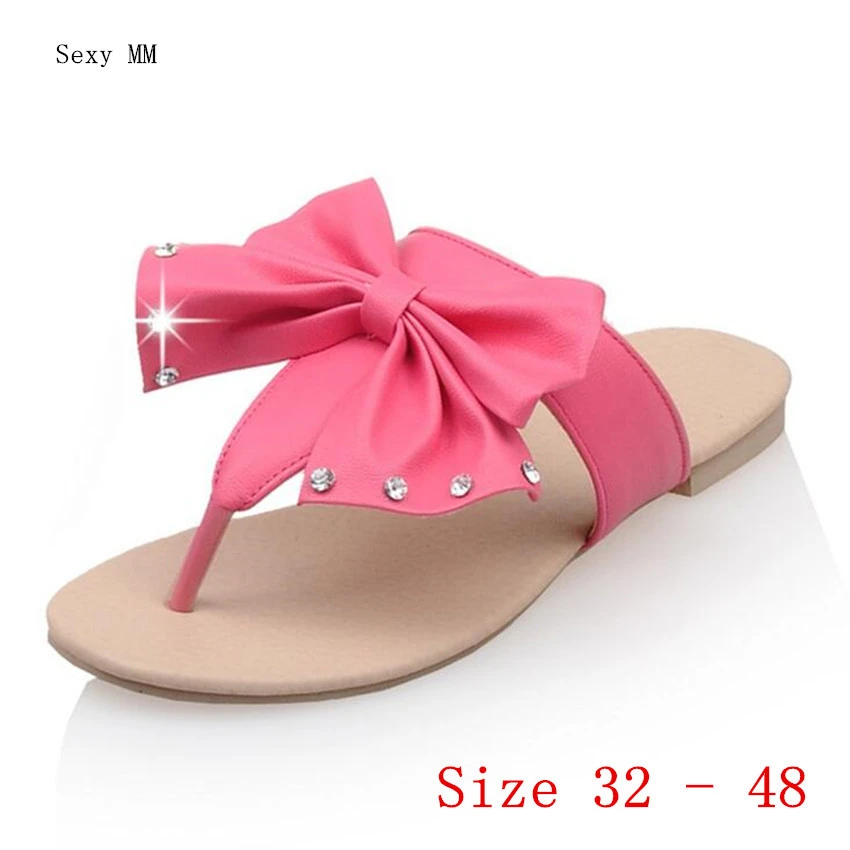 Sandalias planas de verano para mujer, pequeñas de talla grande 32, 33 40, 41, 42, 43, 44, 45, 46, 47 y 48|Sandalias de mujer| - AliExpress
