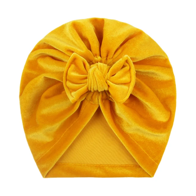 Solid Baby Cotton Beanies Cute Bear Ear Bowknot Turban Hats Sweet Soft 0-4T Elastic Caps For Newborn Baby Boy Girls Headwraps 01