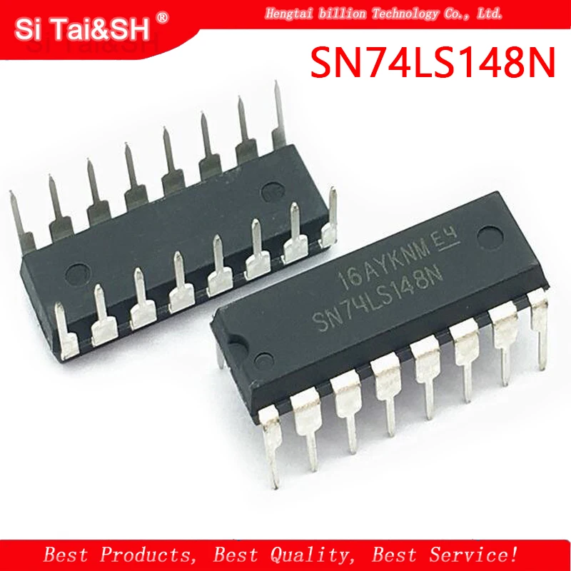 10 шт. SN74LS148N DIP-16 HD74LS148P 74LS148 8-проводной-3-линейный octal приоритетный кодировщик |