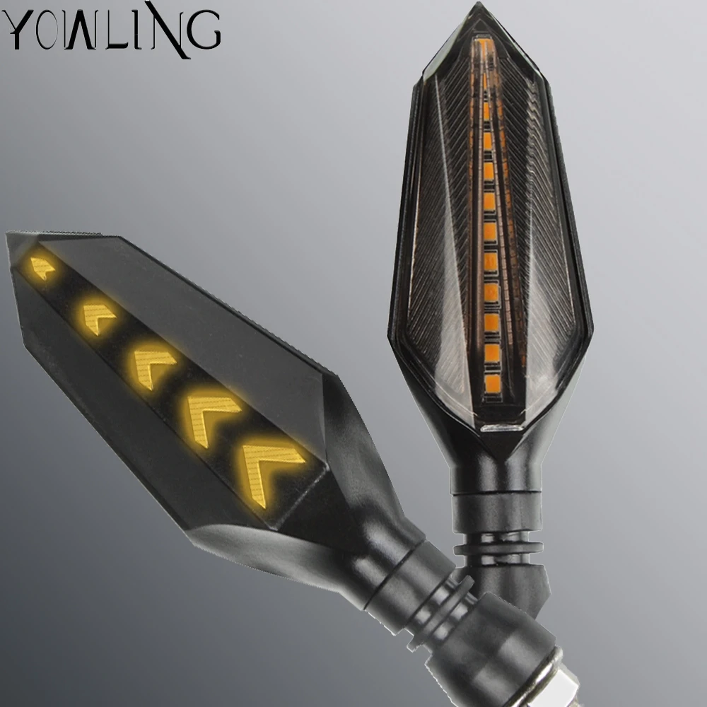 12V 2W Moto Led Indicatore Di Direzione Lampeggiante Lato Per Honda Yamaha Kawasaki Z800 Z400 Er6N Er6F Versys 650 Ninja650