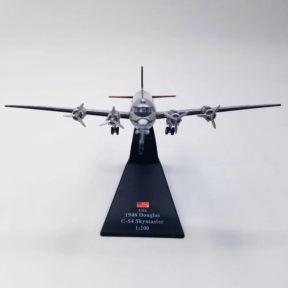 1/200 шкала США американская армия ВМС США 1948 Дуглас C-54 Skymaster транспорт самолет шоу модели истребителей коллекции