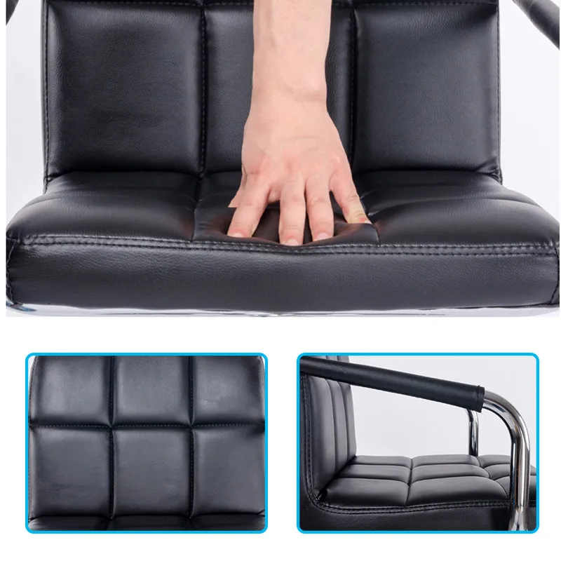 2 шт./компл. барный стул из искусственной кожи с подставкой для ног подлокотник HWC шесть-подушка, обтянутая сетью стул барный стул Регулируемая Высота кресла